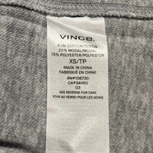 Vince men’s cotton thermal long t-shirt with hood size extra small with tags - Picture 5 of 9